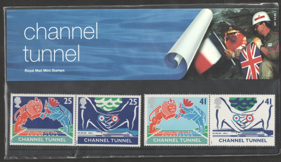 (image for) 1994 Channel Tunnel Royal Mail Presentation Pack 247 - Click Image to Close